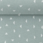 Preview: Jersey Jaquard ♥ Dreiecke | pastell blau